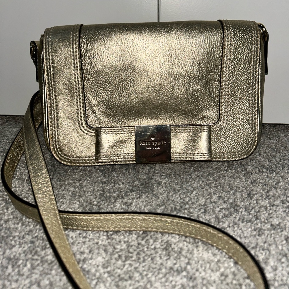 Kate Spade Gold Evening Crossbody Bag